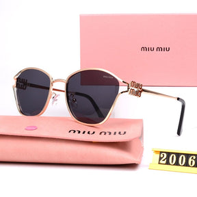 Miu Miu Luxury Brand Women's Oval Sunglasses