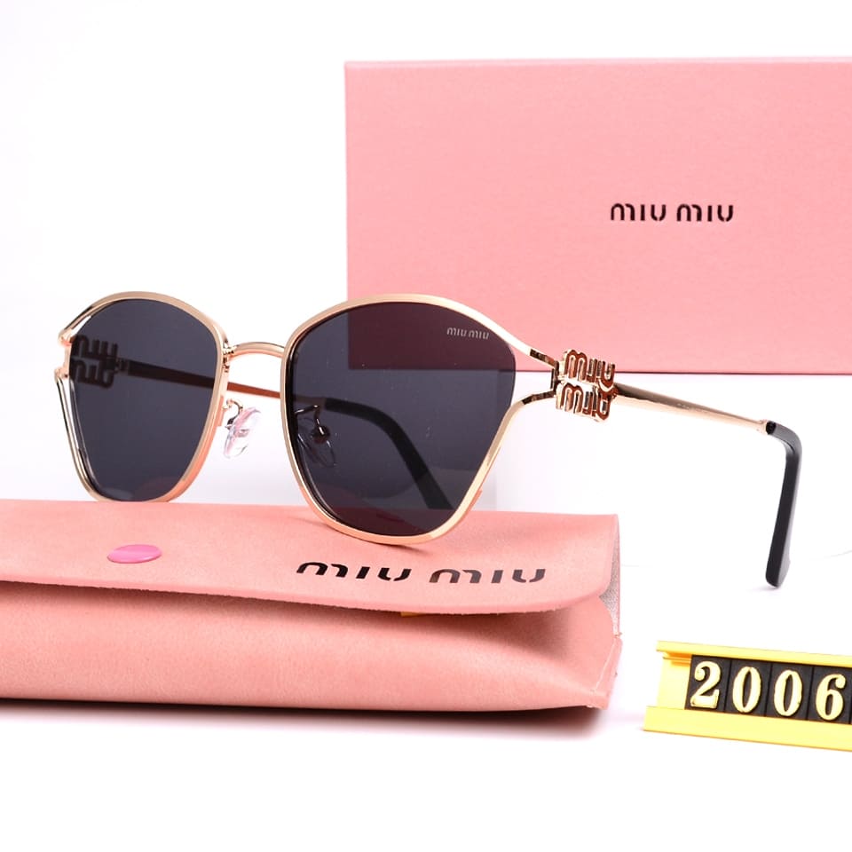 Miu Miu Luxury Brand Women's Oval Sunglasses