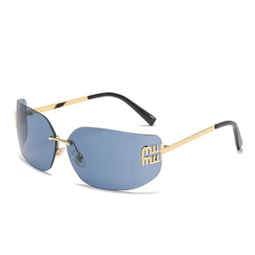 Miu Miu Fashion Women's Metallic Frame Sunglasses