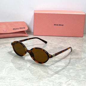 Miu Miu Luxury Brand Women's Round Sunglasses