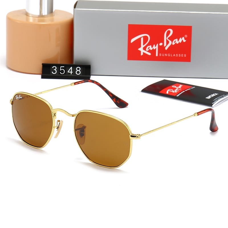 Ray Ban Luxury Brand Hexagonal Women's Sunglasses