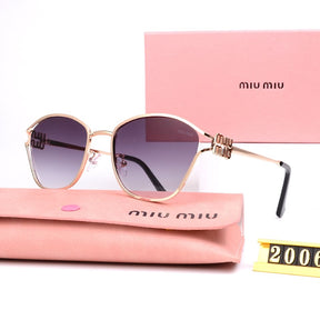 Miu Miu Luxury Brand Women's Oval Sunglasses