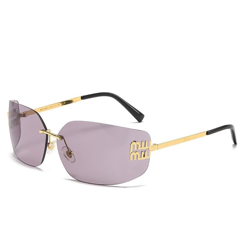 Miu Miu Fashion Women's Metallic Frame Sunglasses