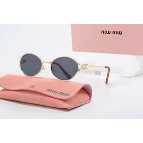 Miu Miu Luxury Brand Women's Oval Sunglasses