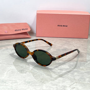 Miu Miu Luxury Brand Women's Round Sunglasses