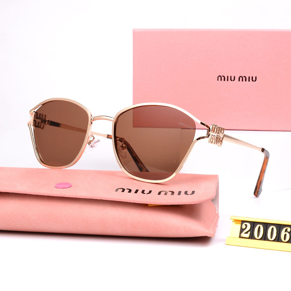 Miu Miu Luxury Brand Women's Oval Sunglasses