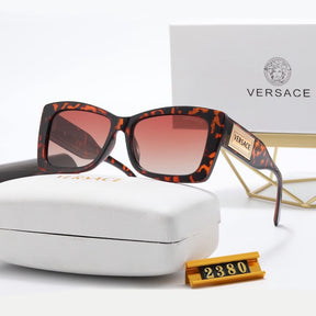 Versace Polarized Rectangular Women's Sunglasses