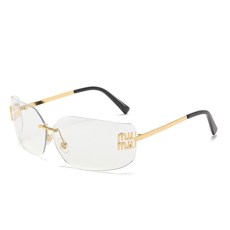 Miu Miu Fashion Women's Metallic Frame Sunglasses