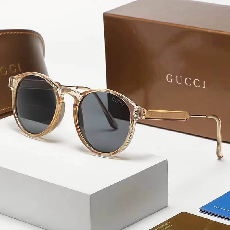 Gucci Luxury Round Women's Sunglasses