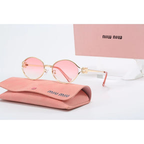 Miu Miu Luxury Brand Women's Oval Sunglasses