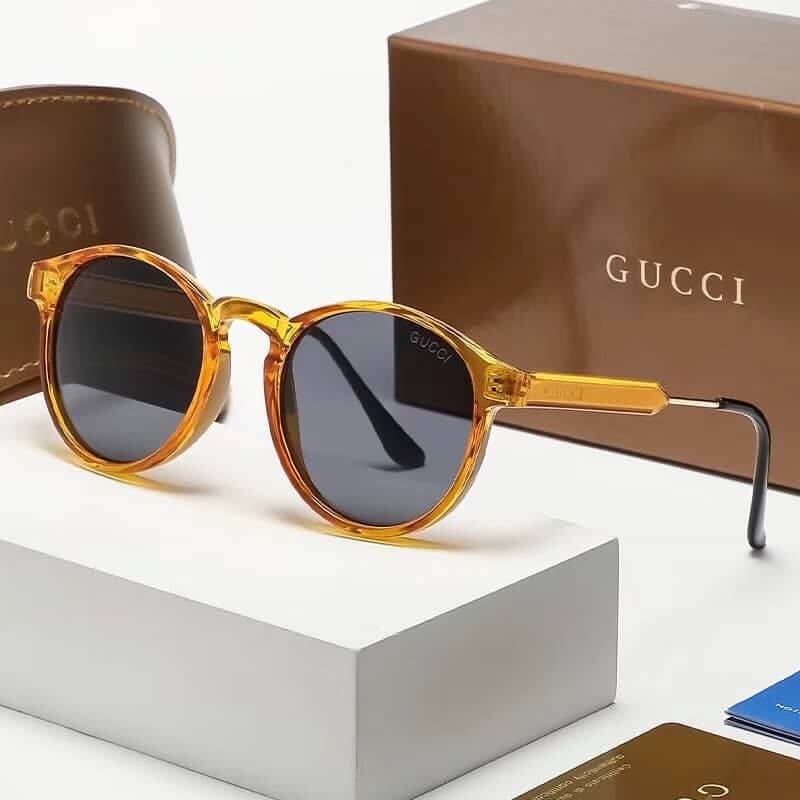 Gucci Luxury Round Women's Sunglasses