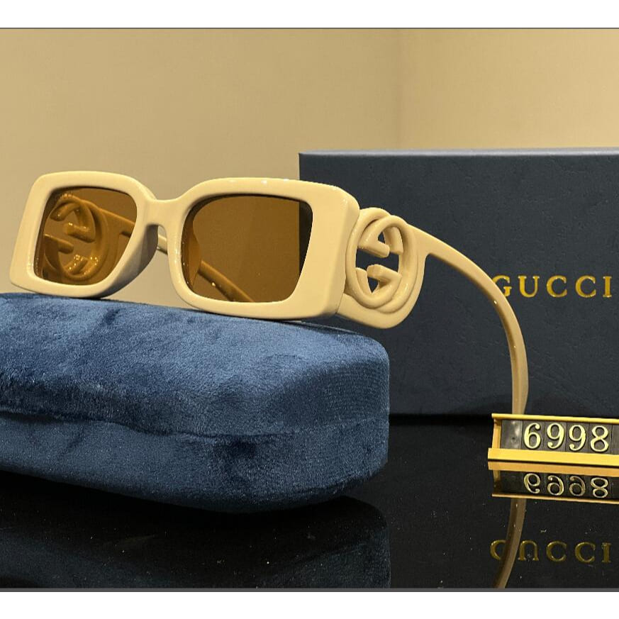 Gucci Premium Vintage Fashion Rectangular Women's Sunglasses